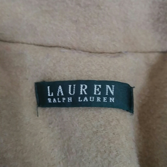 Lauren Ralph Lauren wool blend camel pea coat size 12 - Picture 4 of 7